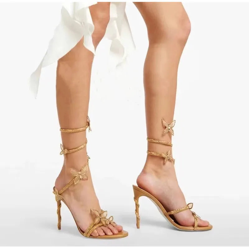 Butterflies in My Belly Gladiator Sandal Heels